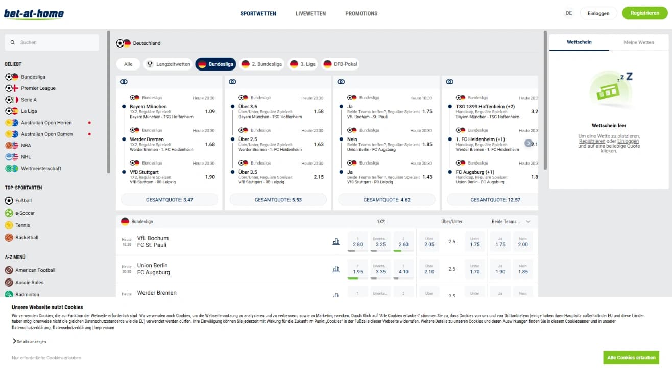 Perché dovresti scommettere su Bet-at-Home sport