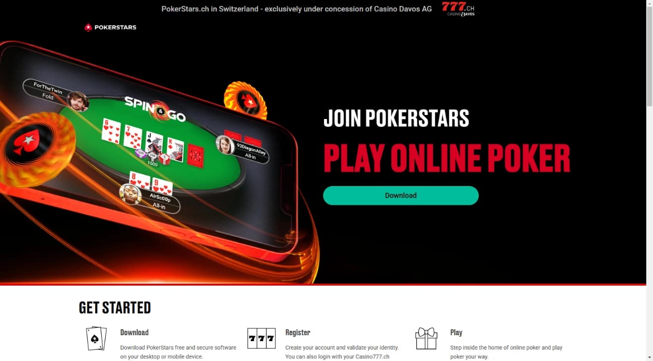 PokerStars Svizzera