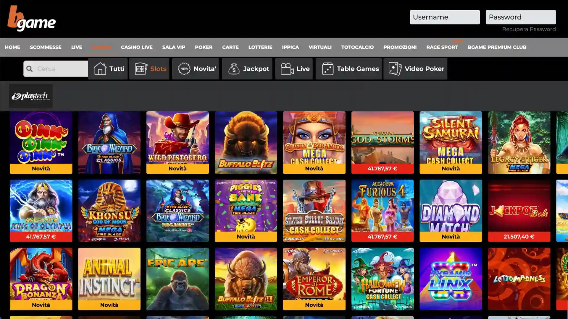 BGame Casino Slot