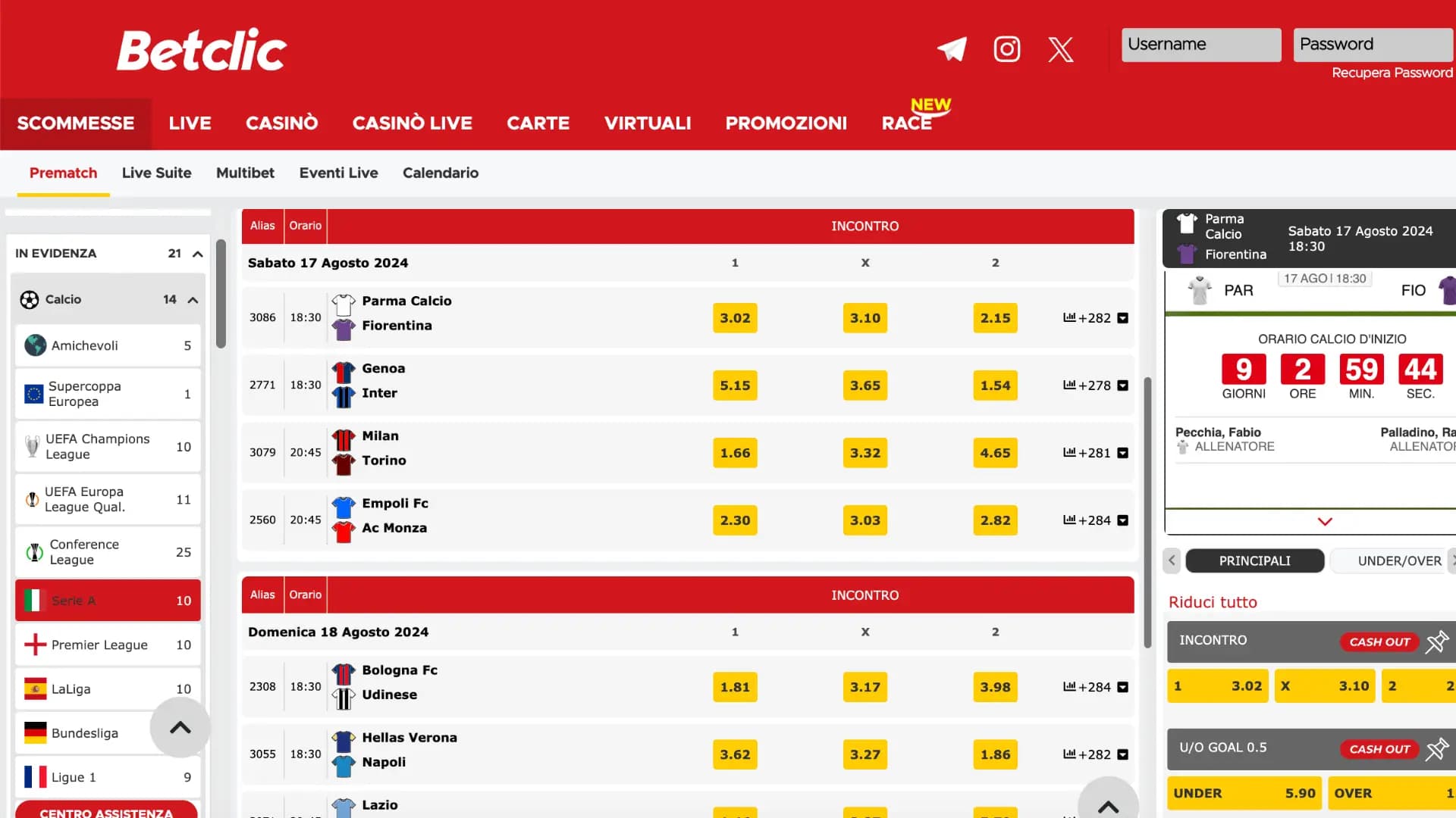 Betclic Scommesse