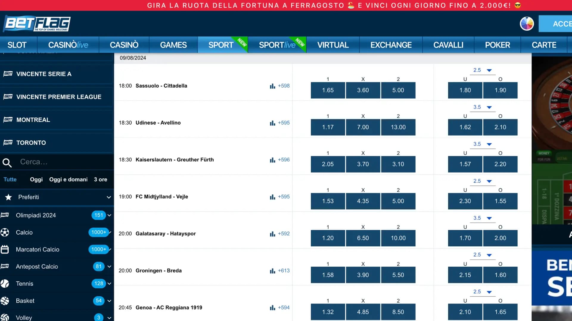 Betflag Scommesse