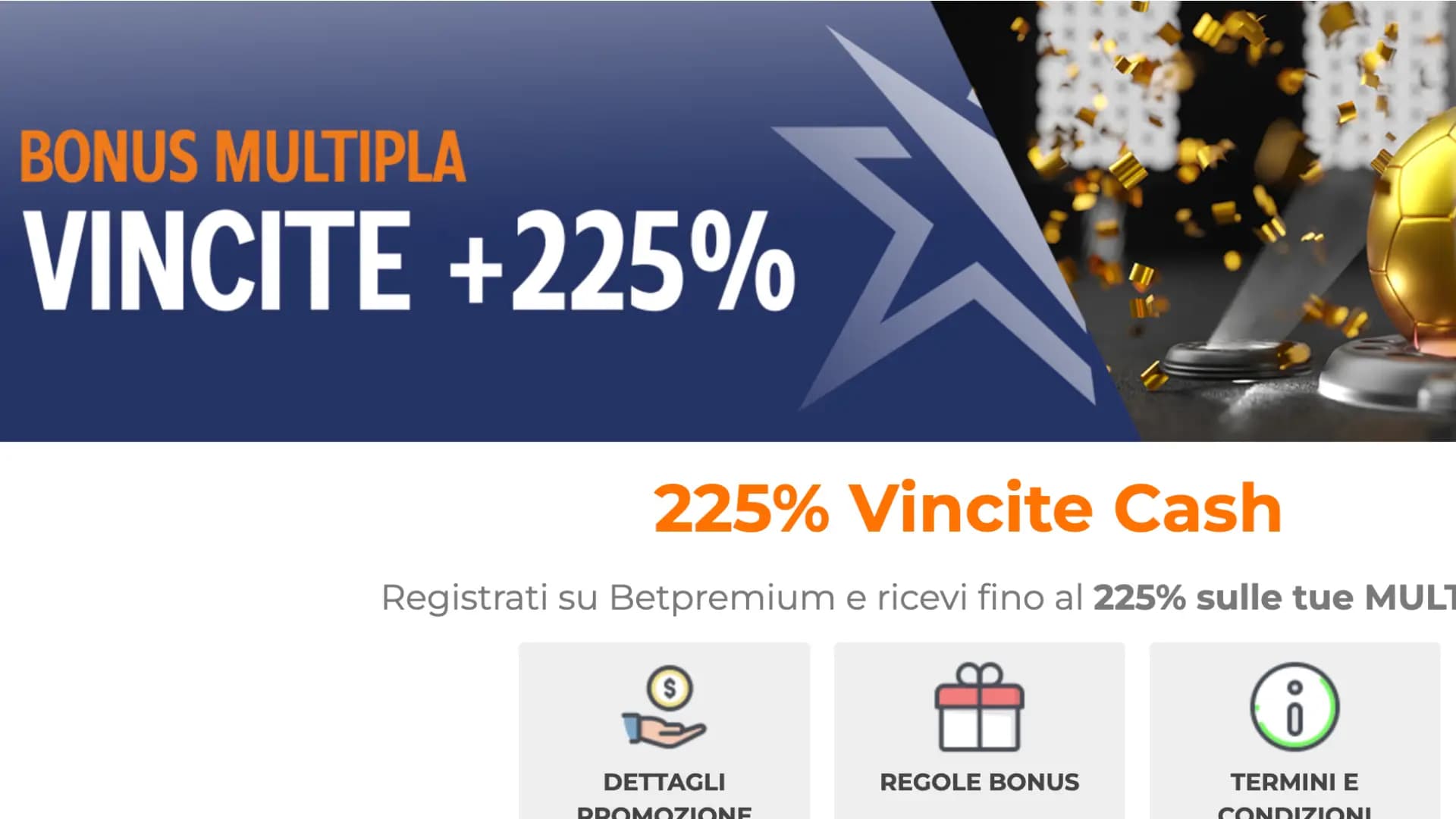 Betpremium Bonus Benvenuto