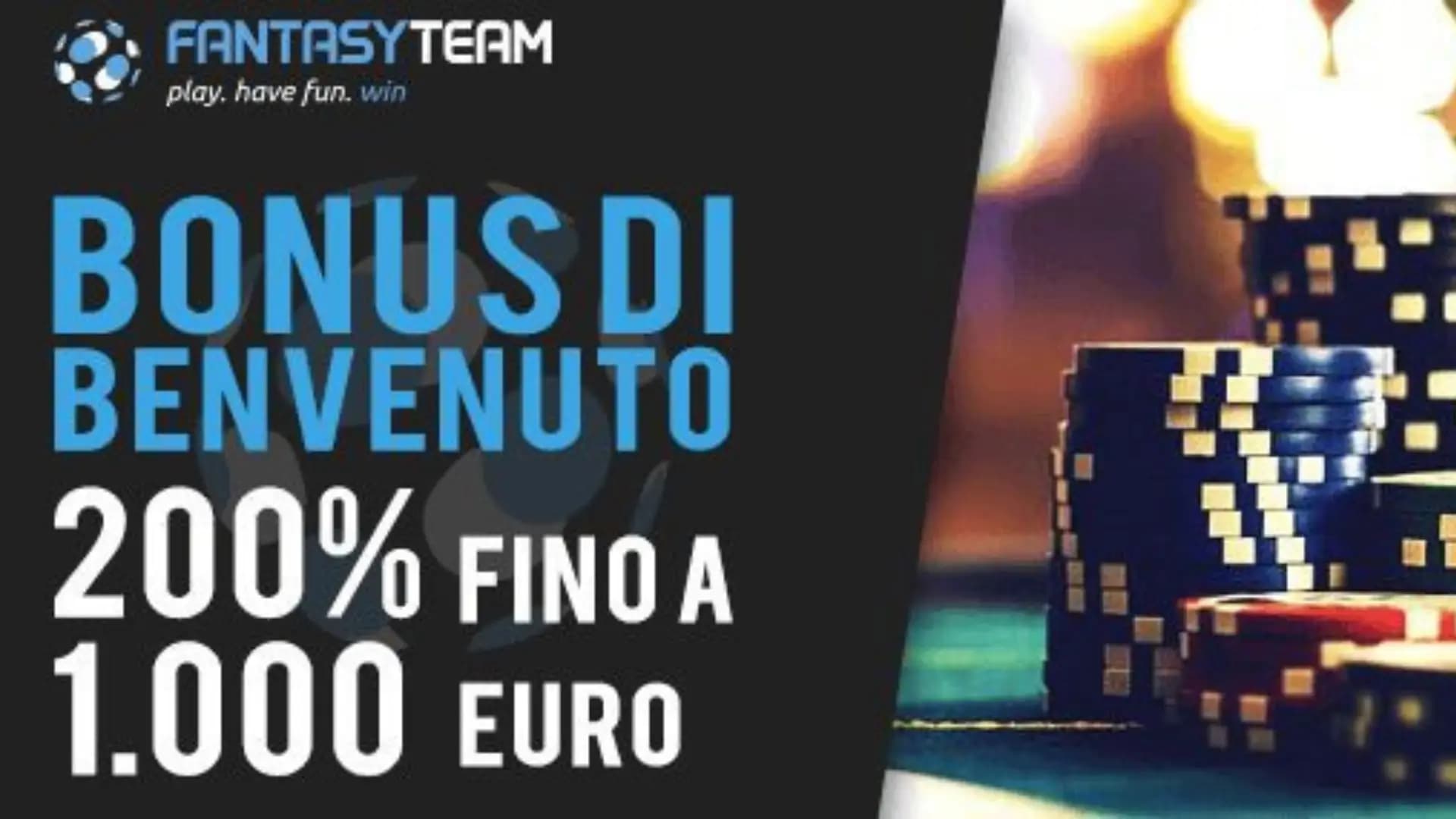 Fantasy Team Poker Bonus Benvenuto