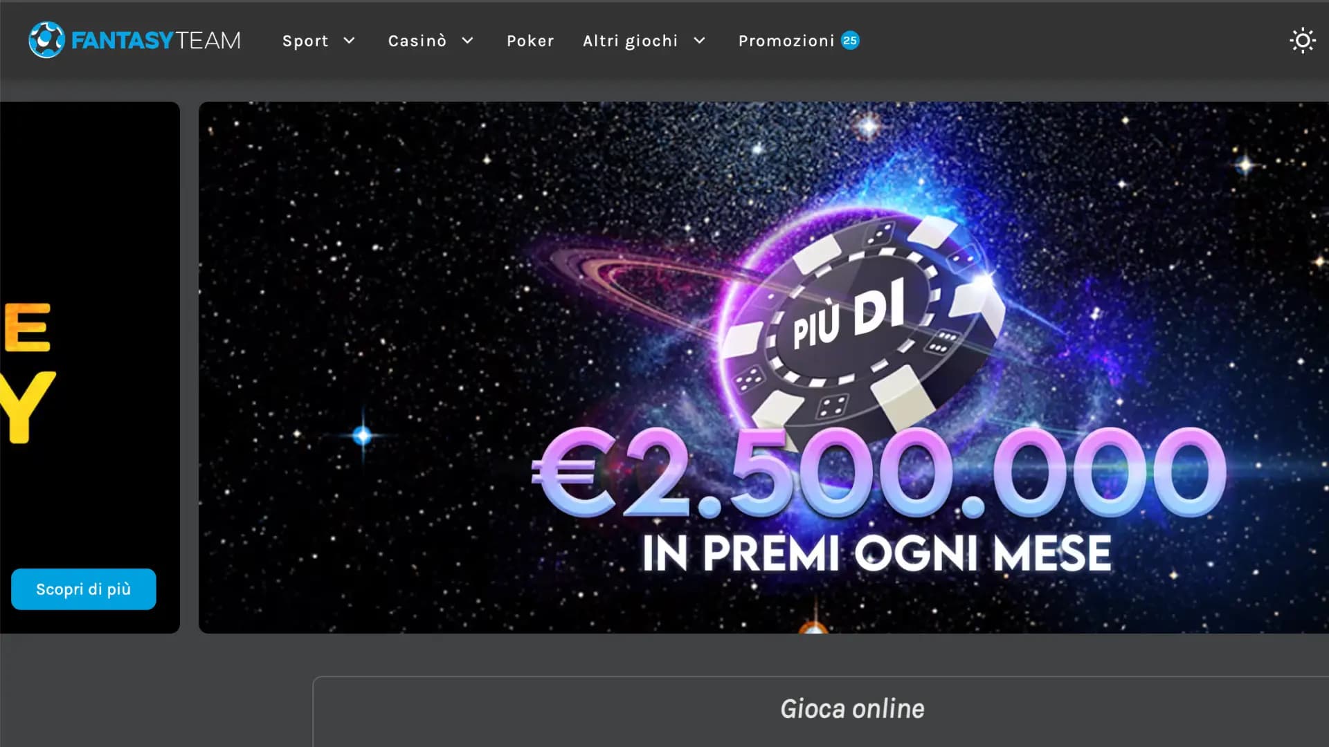 Fantasy Team Poker Home