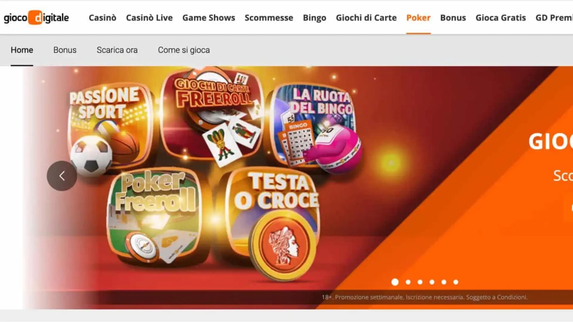 Gioco Digitale Poker Home