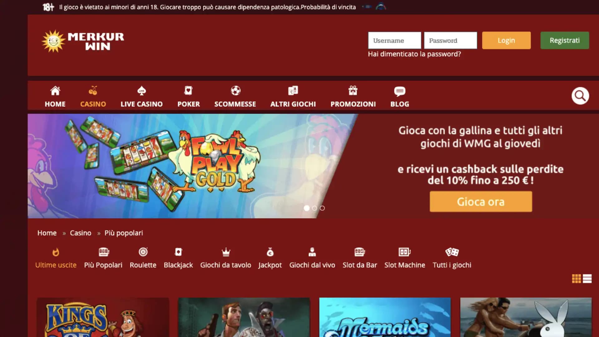 Merkur Win Casino Home