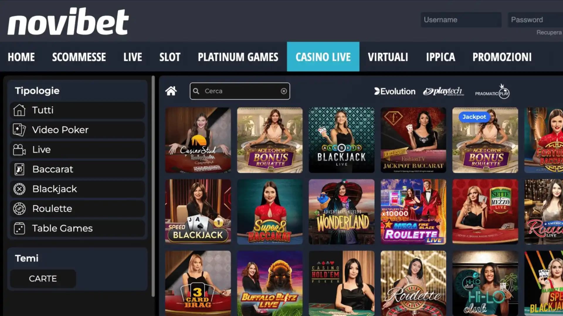 Novibet Casino Slot Live