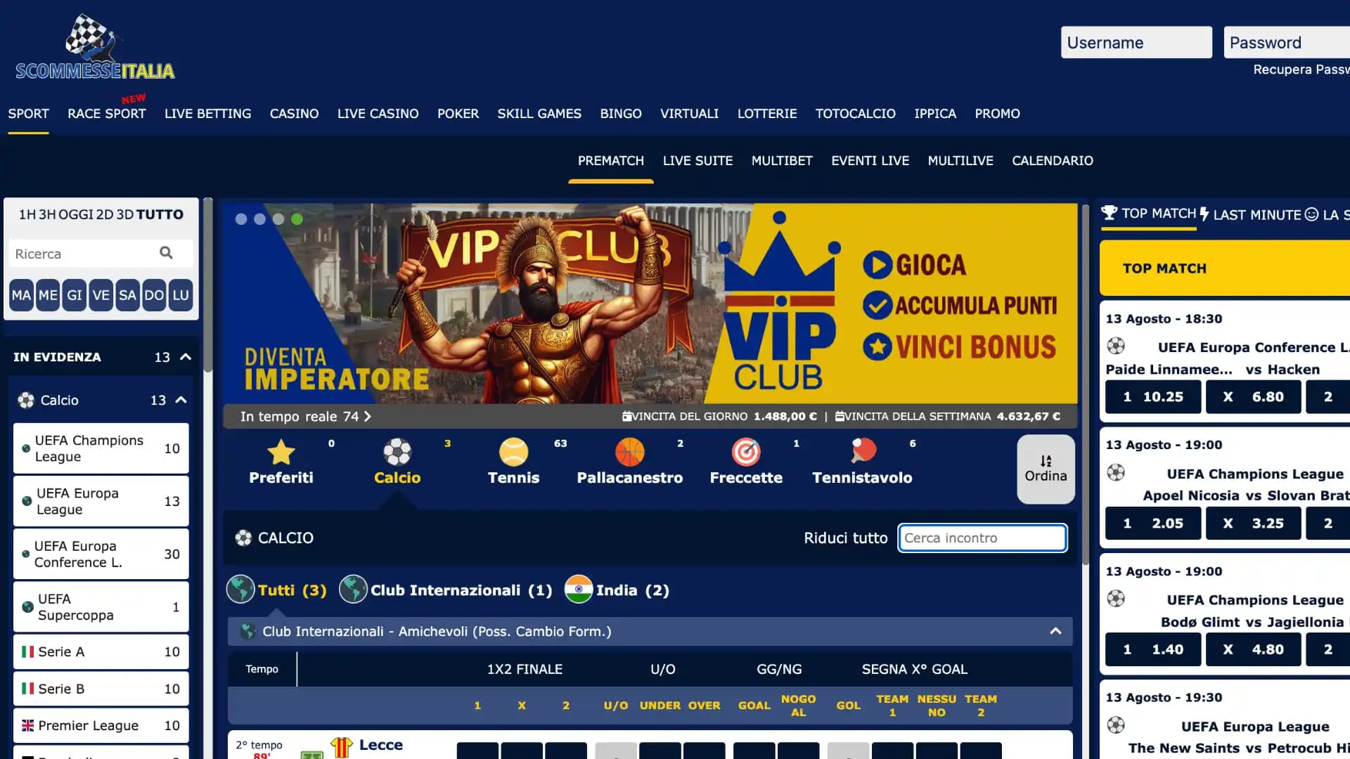 ScommesseItalia Home