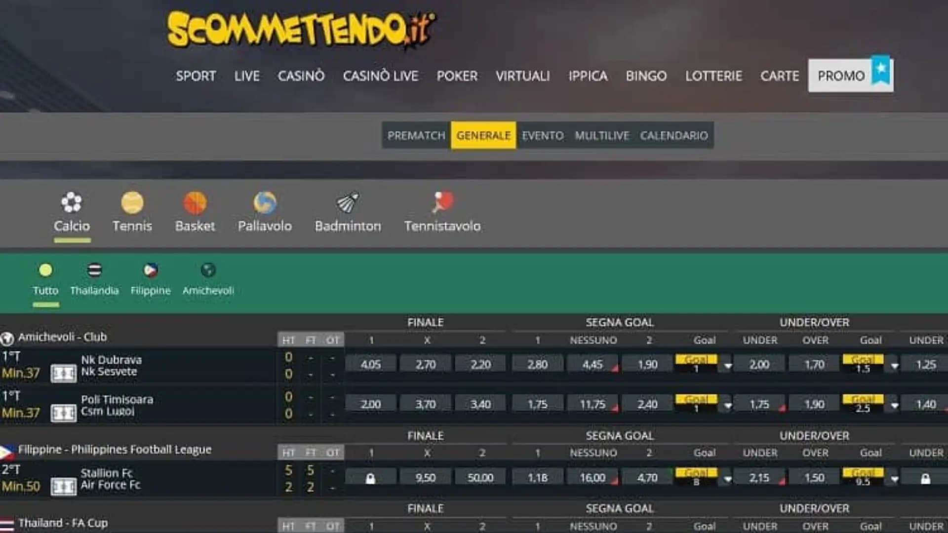 Scommettendo Scommesse