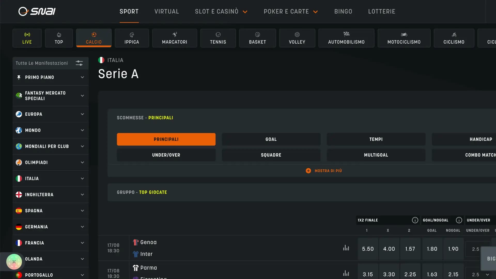 Snai Scommesse