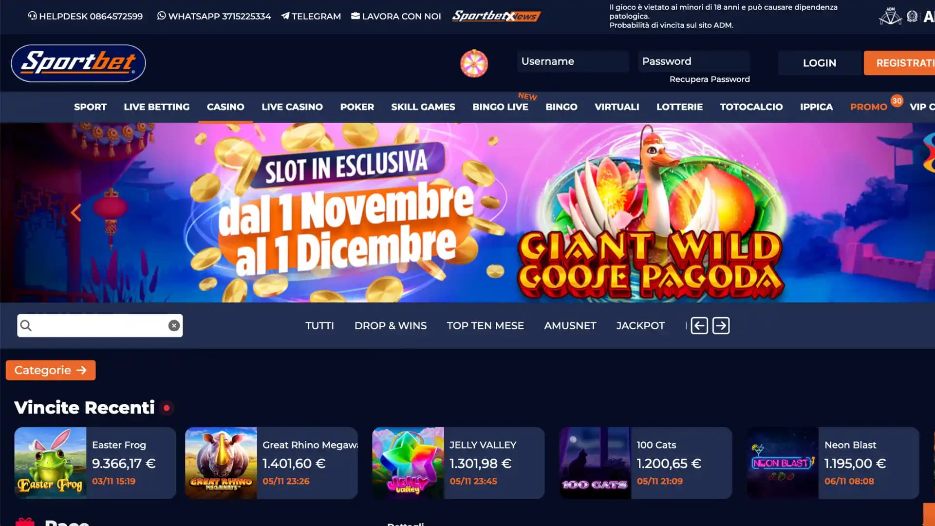 Sportbet Casino Home
