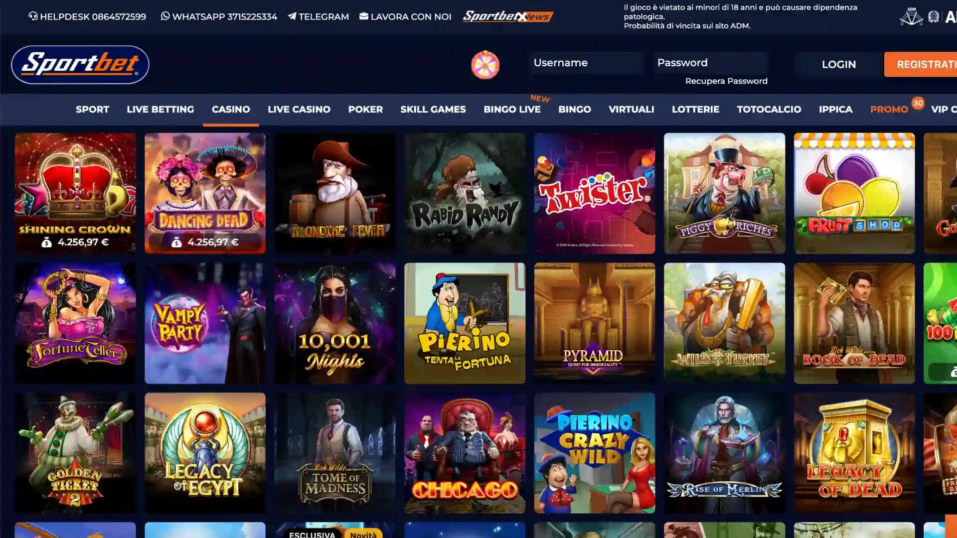 Sportbet Casino Slot