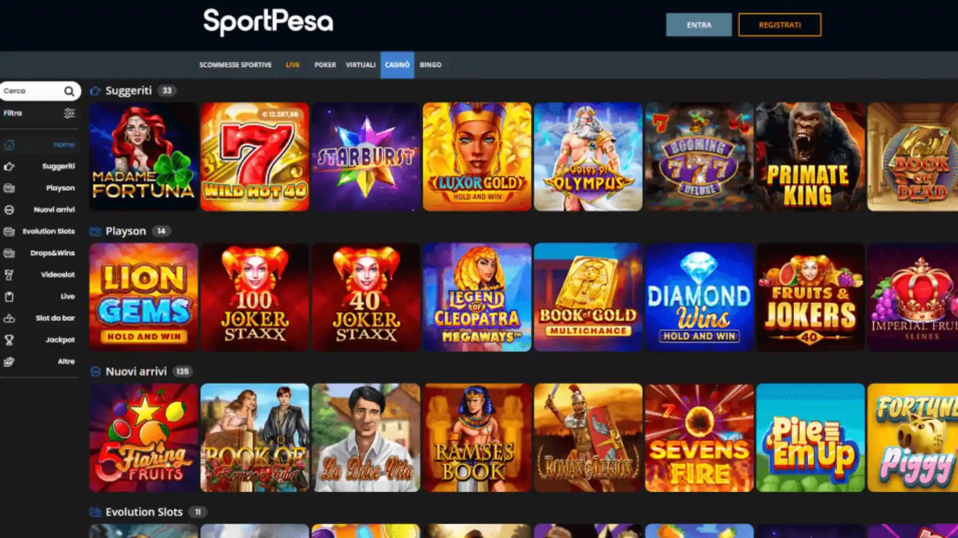 Sportpesa Casino Slot