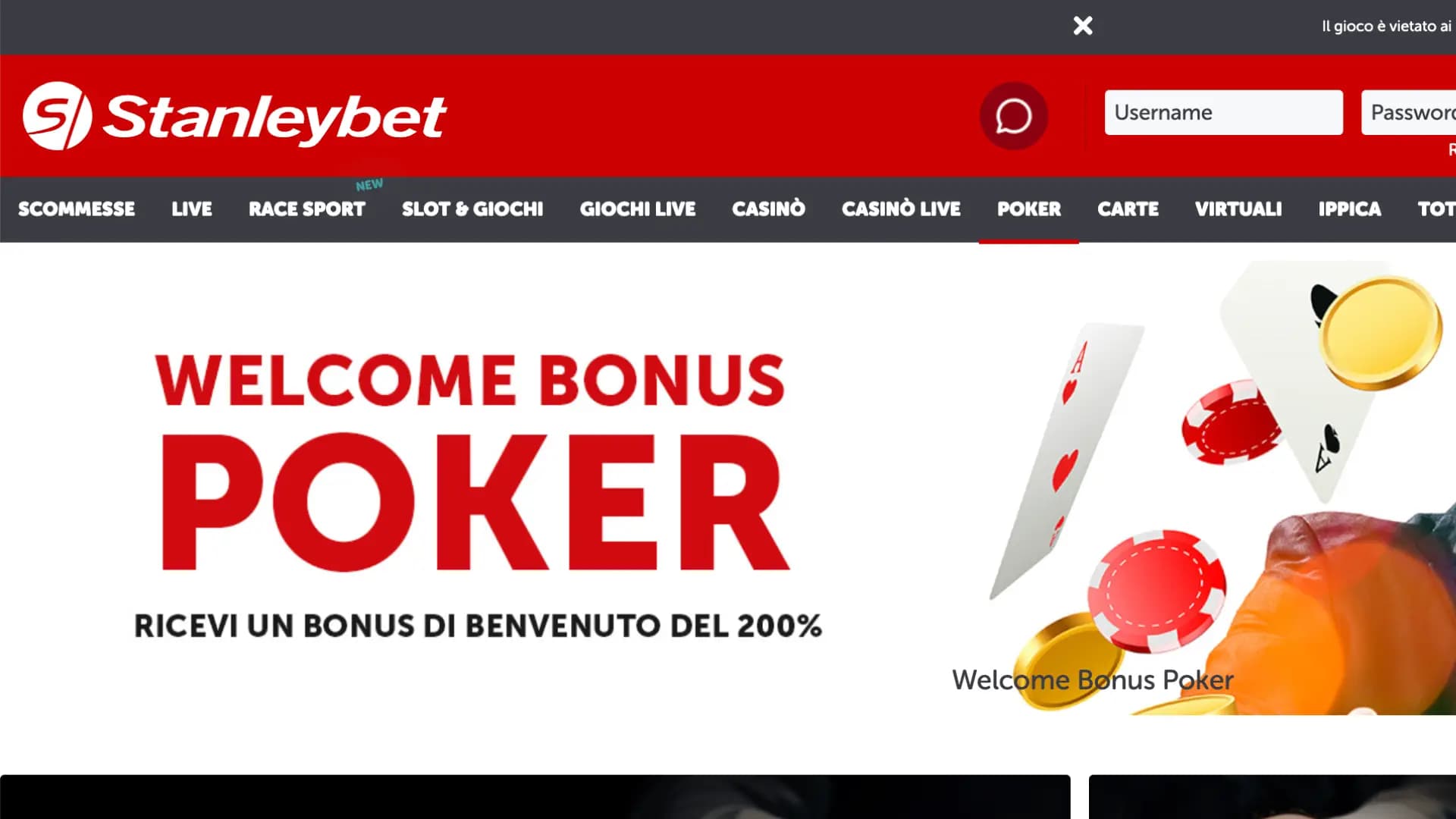 Stanleybet Poker Bonus Benvenuto
