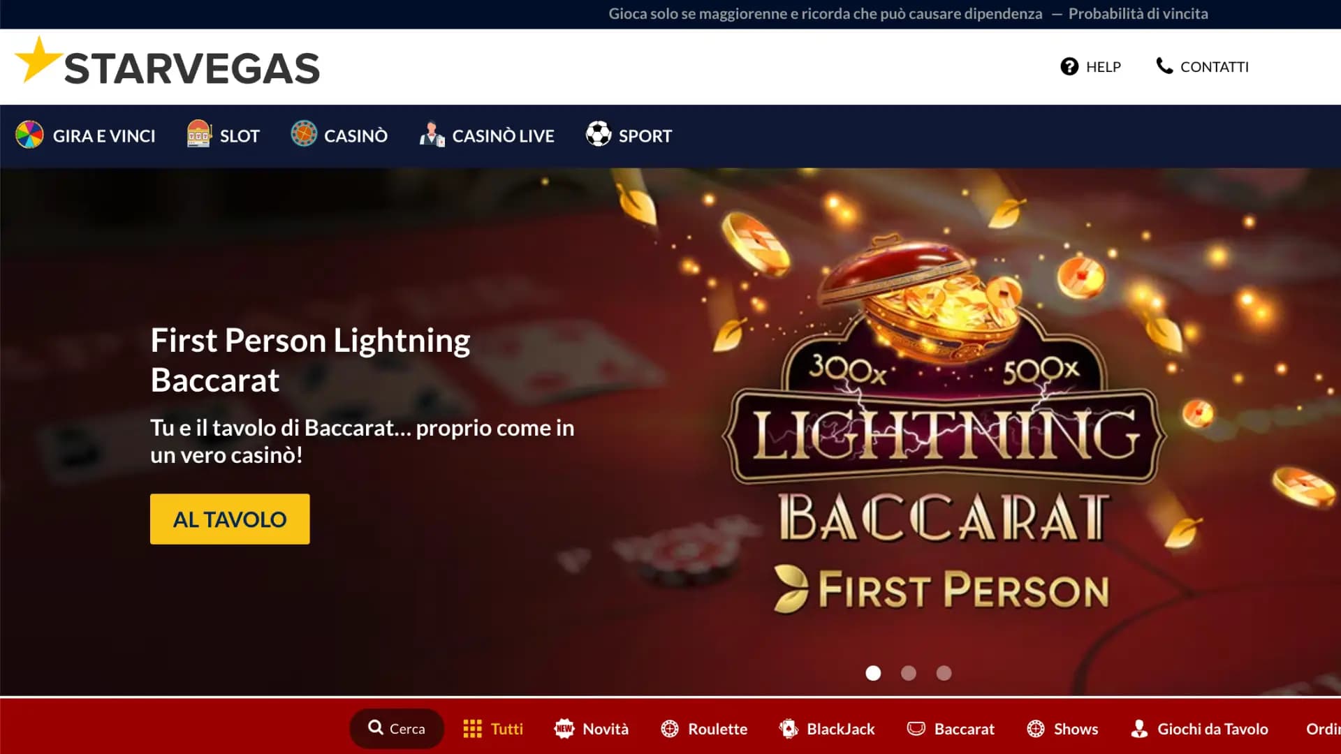 StarVegas Casino Home
