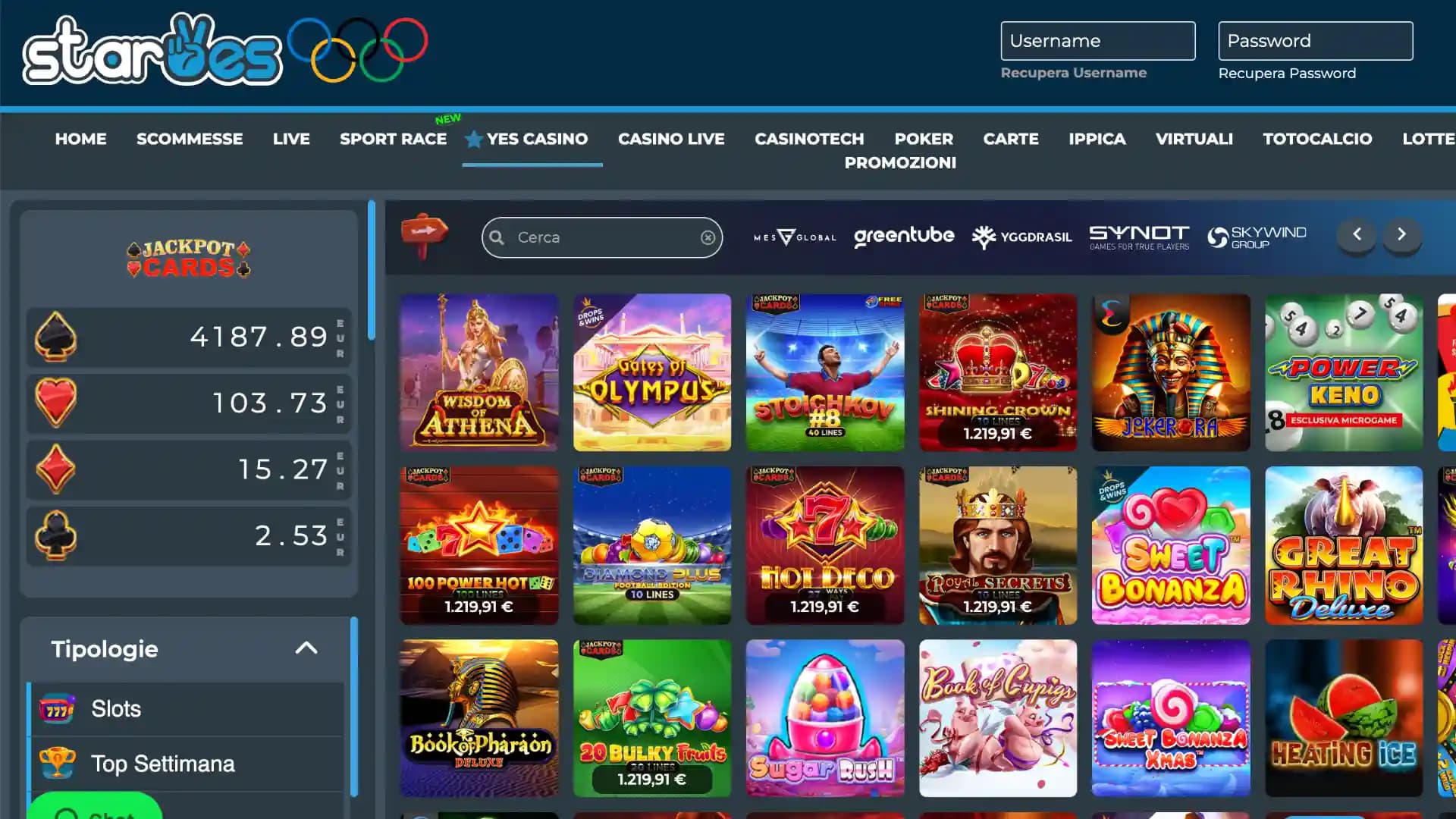 StarYES Casino Slot