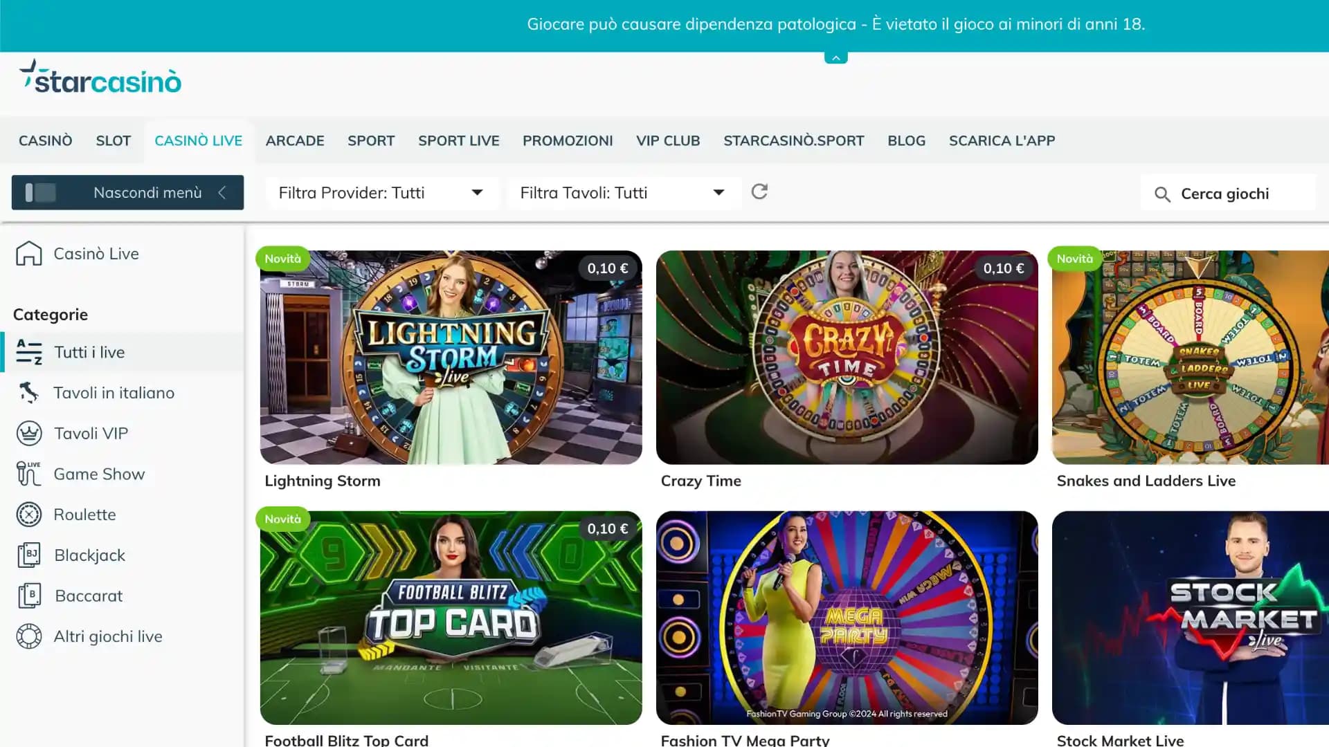 Starcasino Casino Slot Live