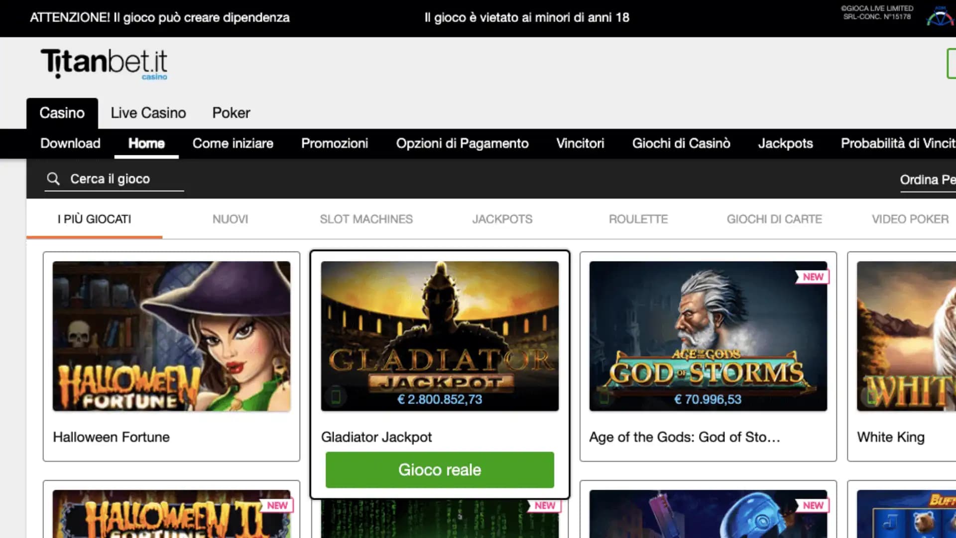 Titanbet casino Home