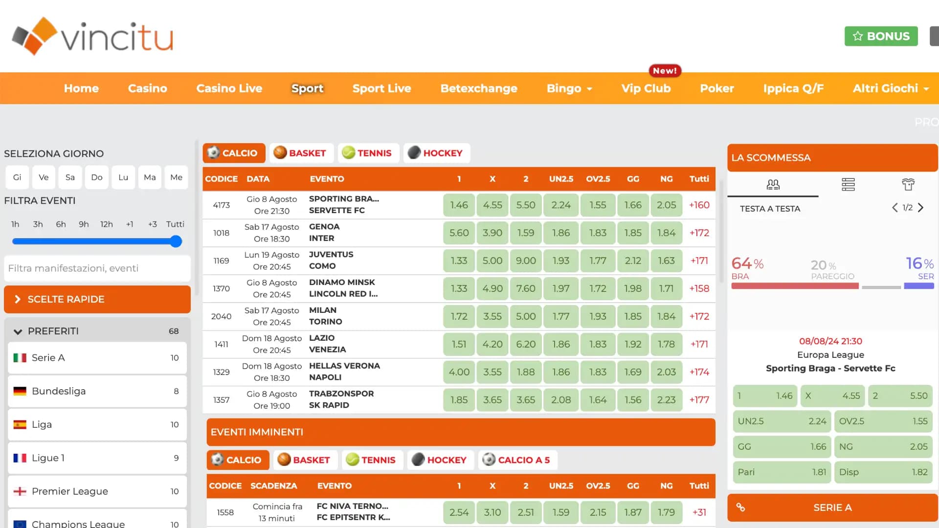 Vincitu Scommesse