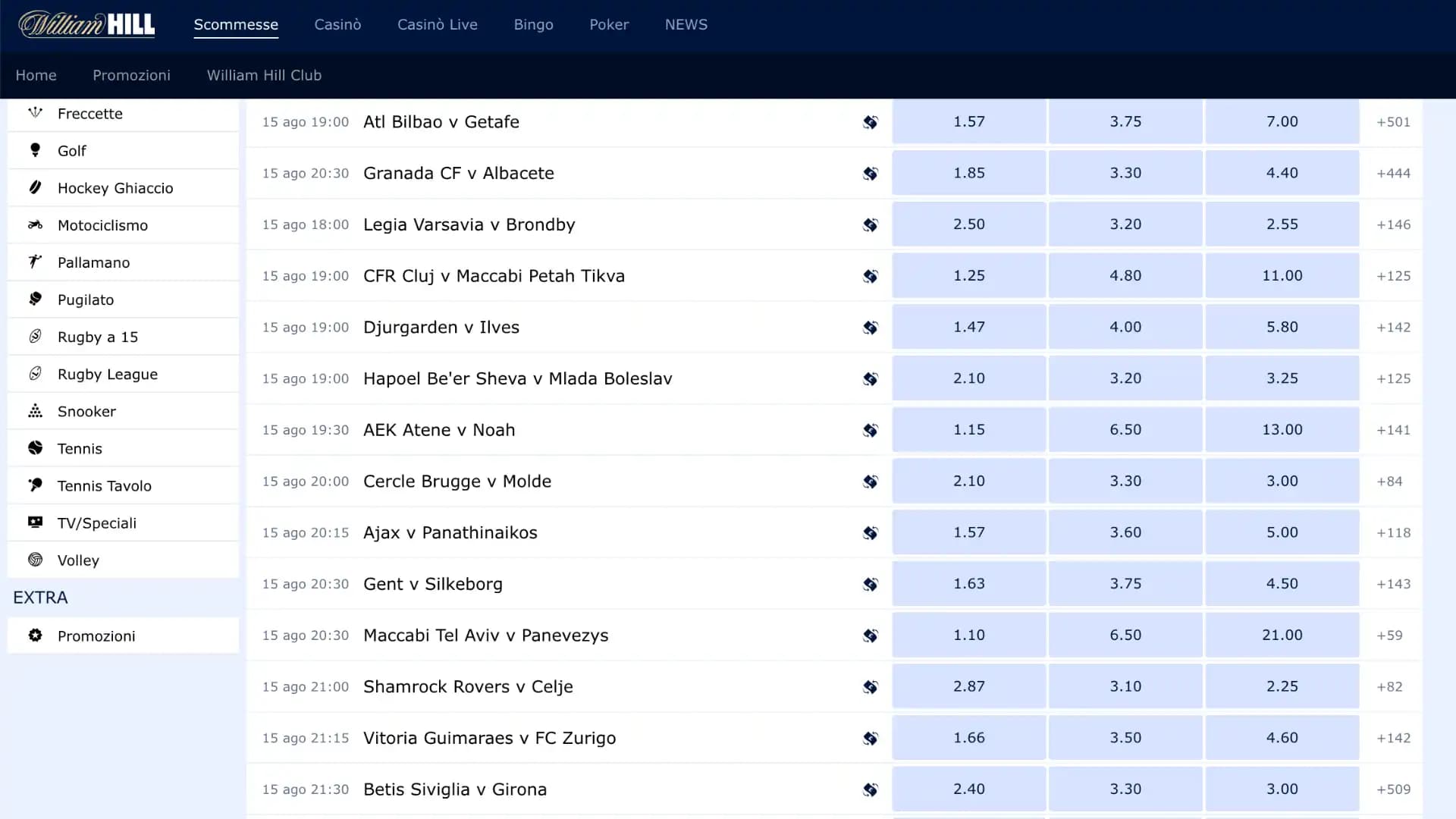 William Hill Scommesse