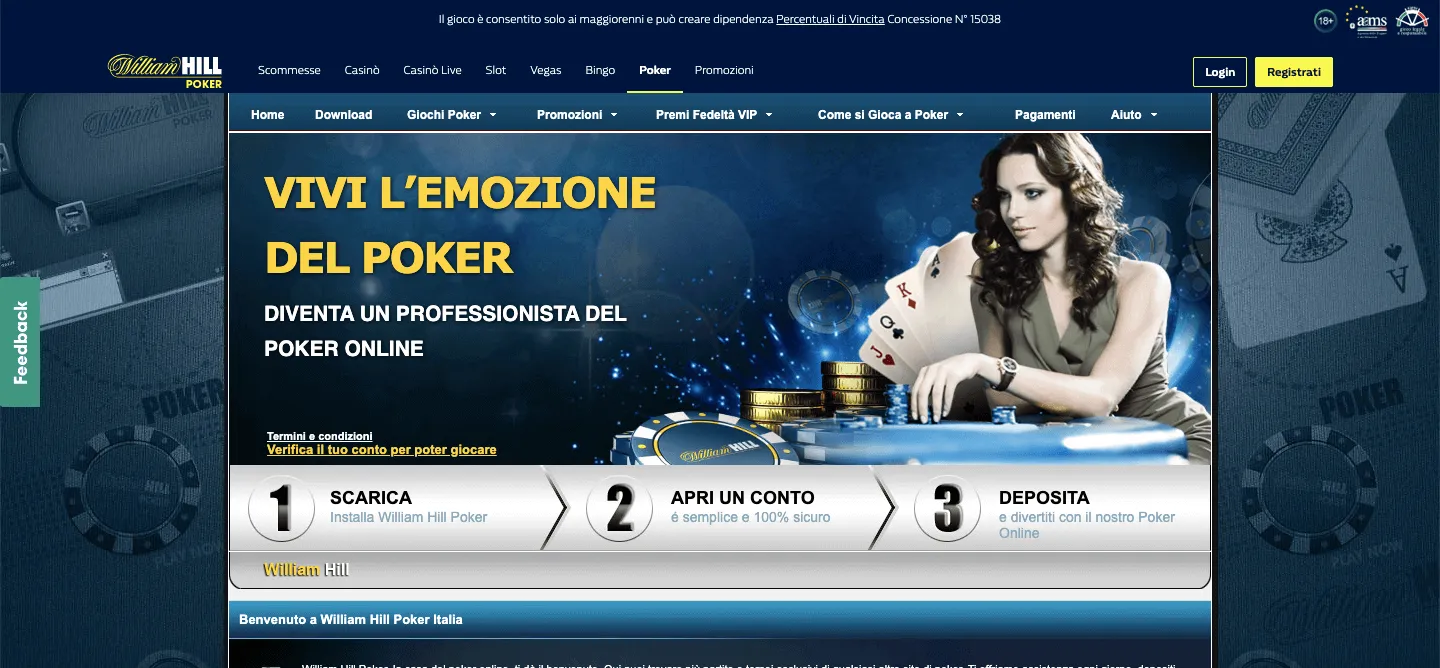 William Hill Poker homepage