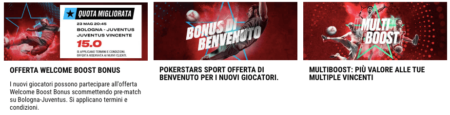 Pokerstars Sport Bonus Benvenuto