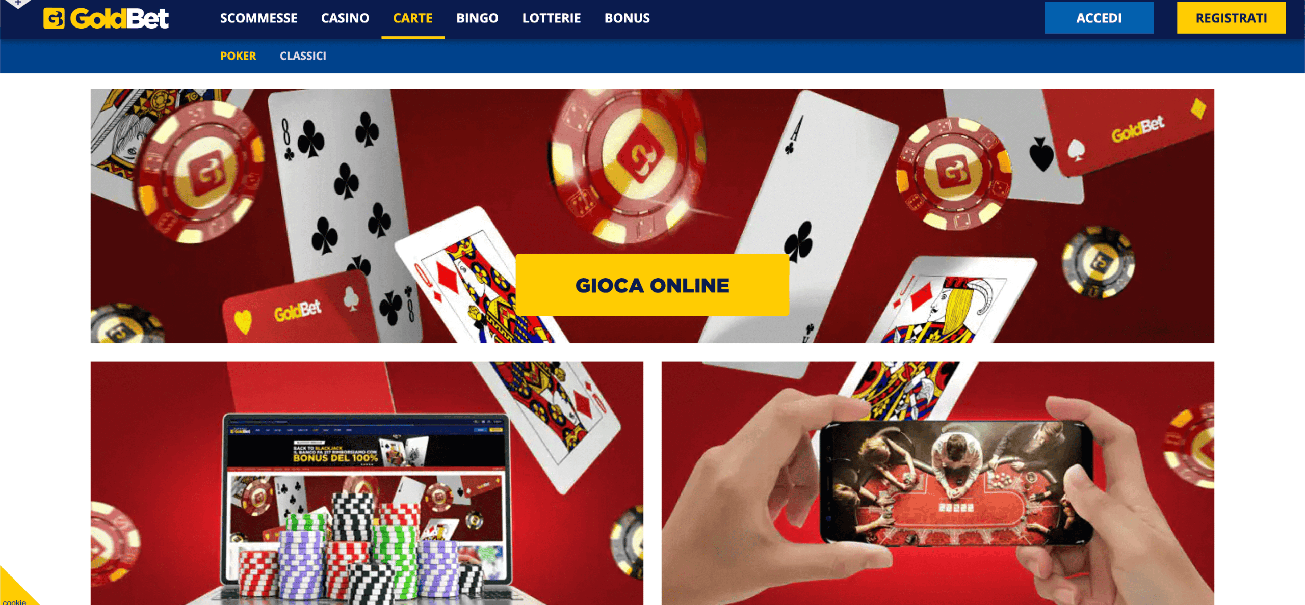 Goldbet Poker Piattaforma