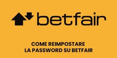 Come reimpostare la password su betfair
