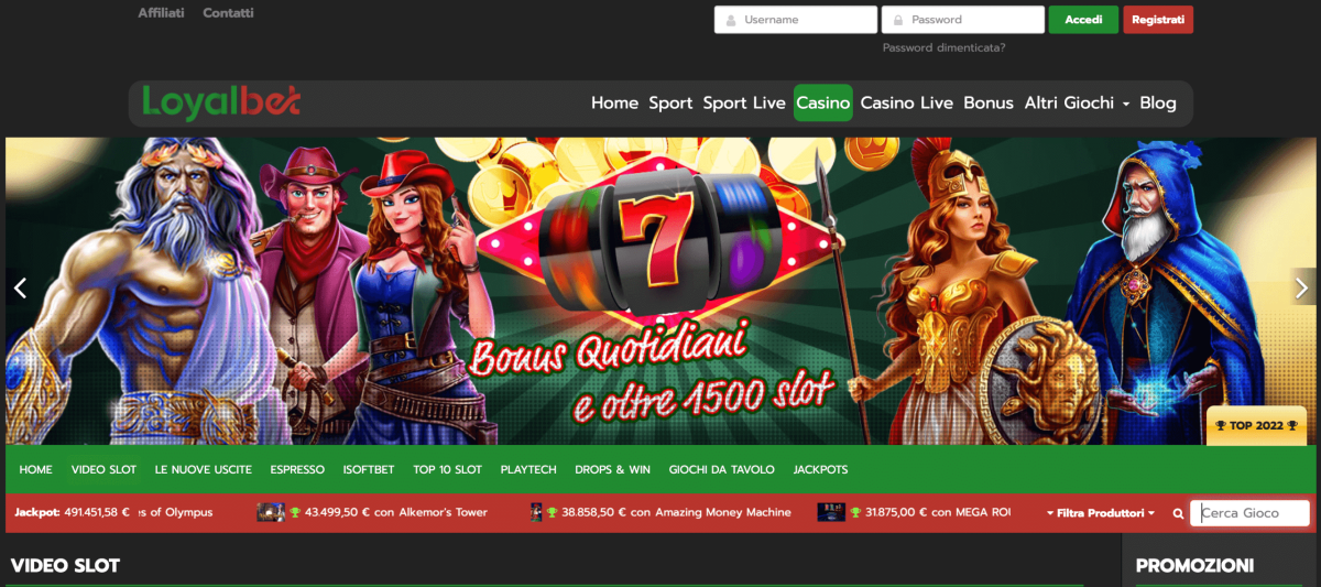 Loyalbet Casino Screenshot