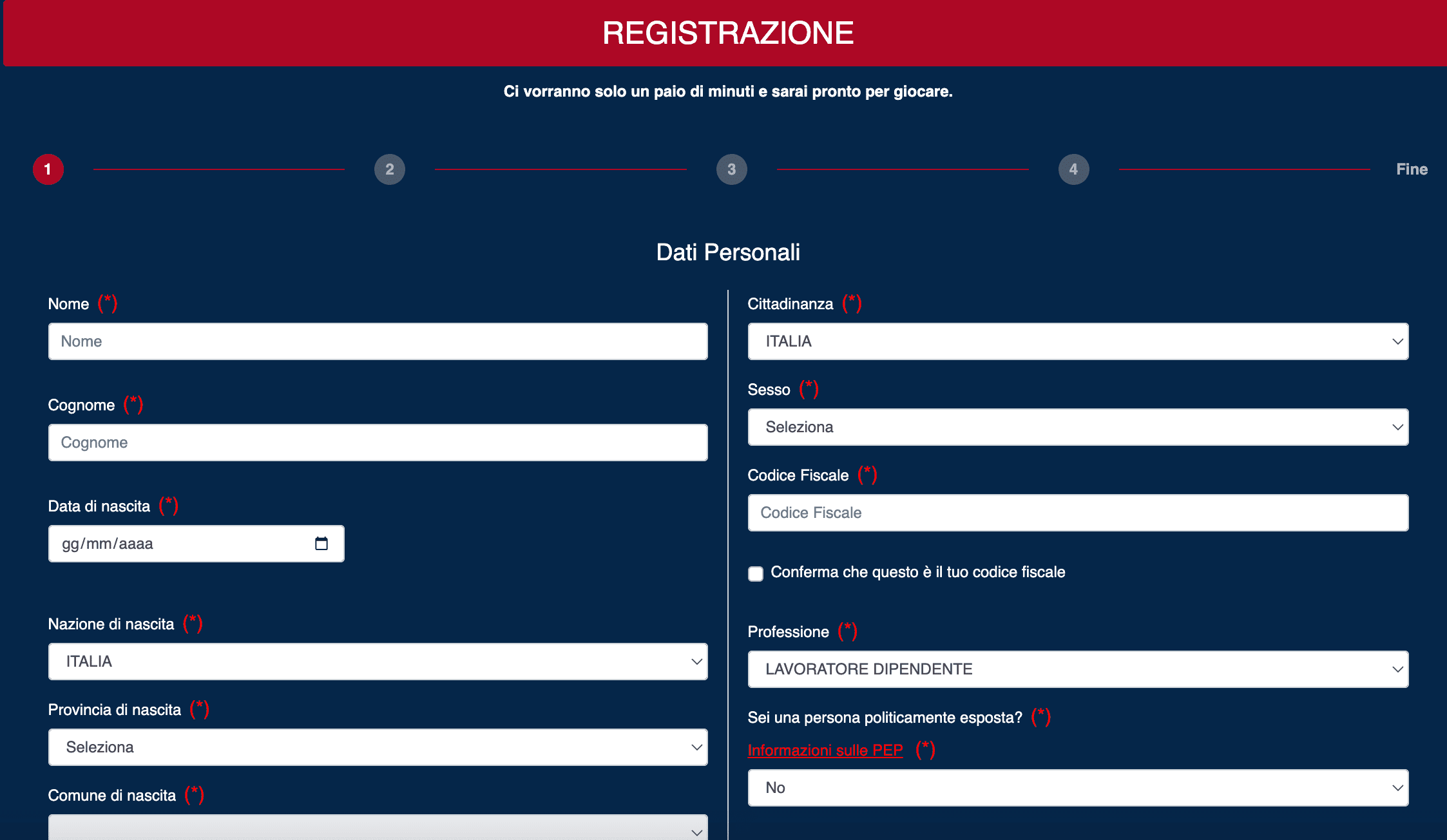 Cagliari.bet Registrazione