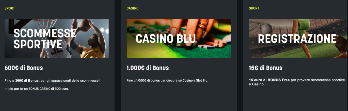 Snai Casino Bonus Benvenuto